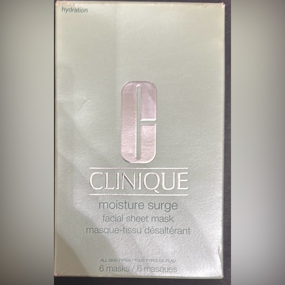 Clinique Other - Clinique Moisture Surge Facial Sheet Mask - Light Green (6 masks)